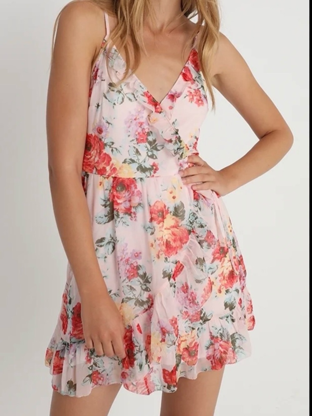 Abercrombie & Fitch Pink Floral Mini Dress